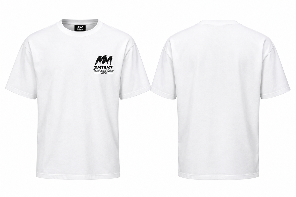 MM District Essential White Tee