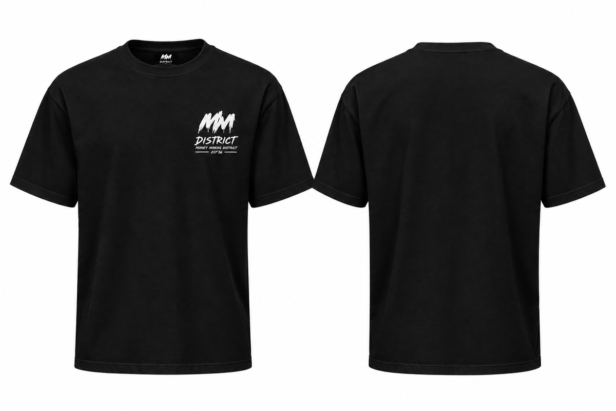 MM District Essential Black Tee